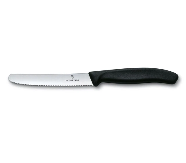 VICTORINOX Tafelmesser Tomatenmesser schwarz 6.7833 Gemüsemesser Swissmade