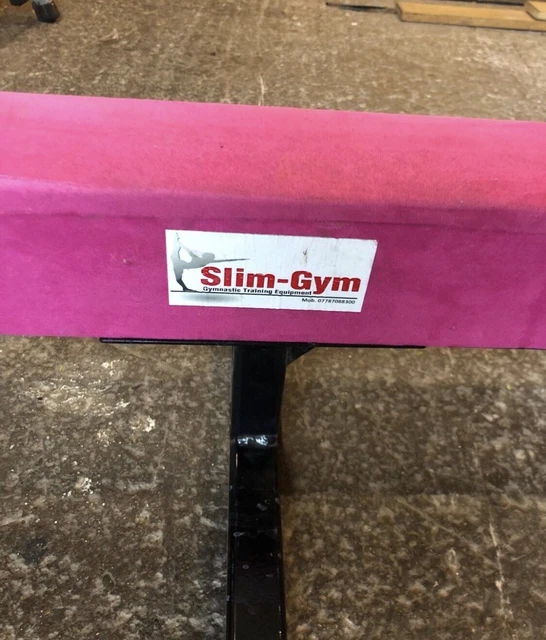 SLIM GYM GYMNASTICS balance beam pink great used condition 8ft long £35