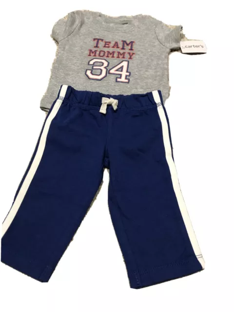BNWT Baby Boy 3m Carters Jogging Bottom Set