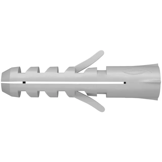 200 pezzi Fischer tedesco Tasselli S 6 DP grigio tasselli multiuso 050125 plastica