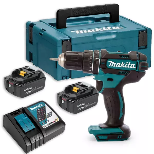 Perceuse visseuse à percussion - Makita DHP482RMJ - 18 V Li-Ion 4 Ah - Ø 13 mm -