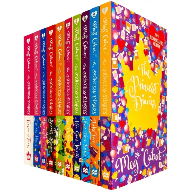 The Princess Diaries 10 Books Collection Set by Meg Cabot(Take two,Third &More)