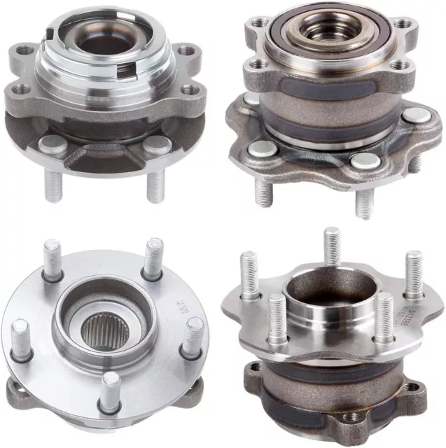 4PCS Front & Rear Wheel Bearing Hub for Nissan Altima 2013-2019 Pathfinder  A7