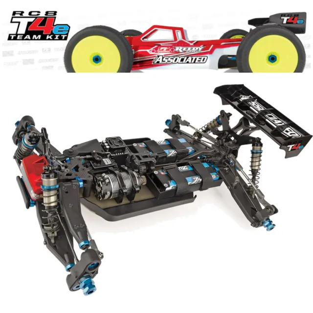 Associated 80948 1/8 4WD Electric Off-Road Competition Truggy RC8T4e Team Kit