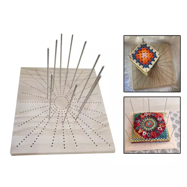 11.8 Inches Bamboo Wooden Board for Knitting Crochet and Granny