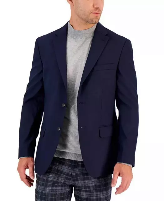 Tommy Hilfiger Conrad Mens Blue 2-Button Blazer 42R