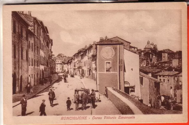 Cartolina  Ronciglione  Fp  Non  Viaggiata  Anni 10/20 Corso Vittorio Emanuele R