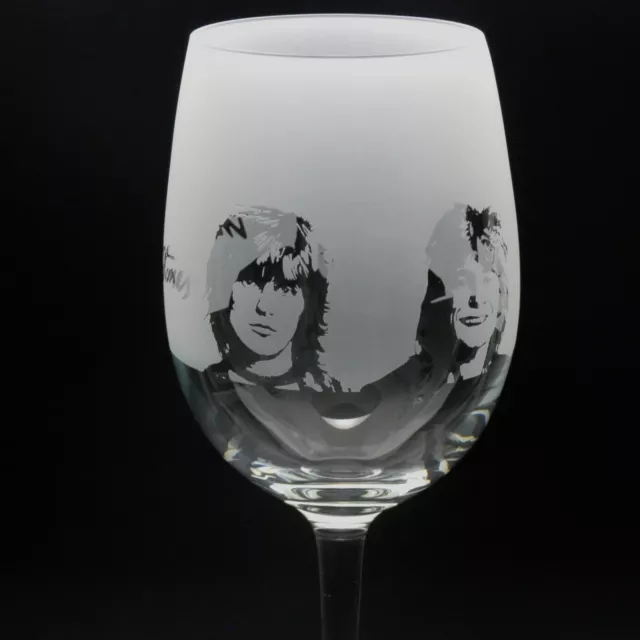 The Rolling Stones | Crystal Wine Glass | Engraved | Gift | Present