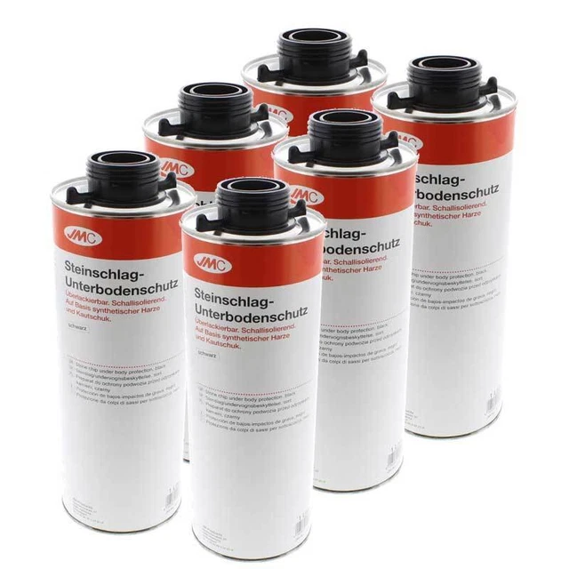 6 x UBS Steinschlagschutz 1 Liter JMC schwarz überlackierbar Kautschuk 5550016