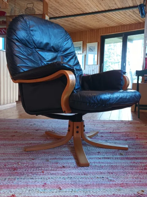 Sessel Vintage 60er Retro Easy Chair Danish Drehsessel Denmark 70s 32
