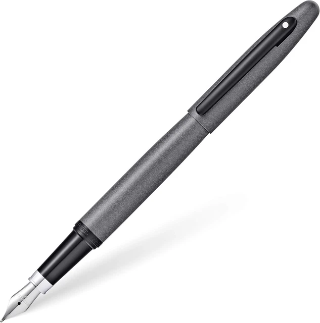 Stylo Plume Sheaffer Triumph Chrome à Motif Lignes - Plume Losange Fine, Occasion