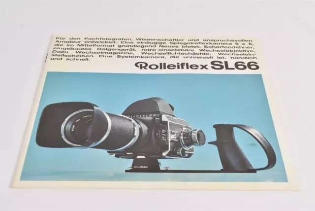 Rollei Rolleiflex SL66 schönes Prospekt 70er Jahre? 31 Seiten guter Zustand