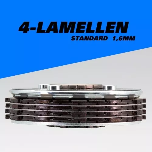 Kupplungspaket Standard 4-Lamellen 1,6mm S51 KR51/2 SR50 f. Simson