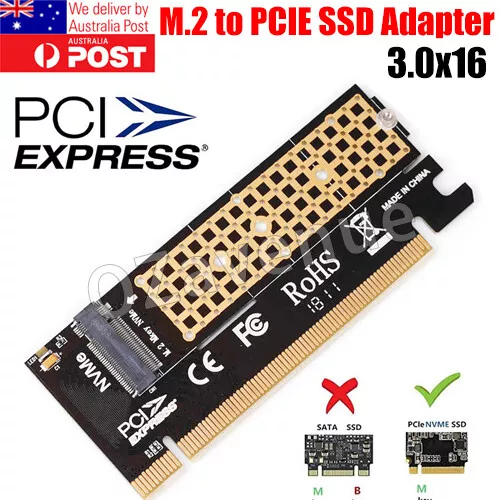 M.2 NVME Ssd To Pcie 3.0 X16 Adapter M Key Interface Expansion Card Full