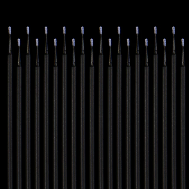 Dental Micro Applicator Brush Disposable Makeup Eyelash Brushes 1.2mm Black
