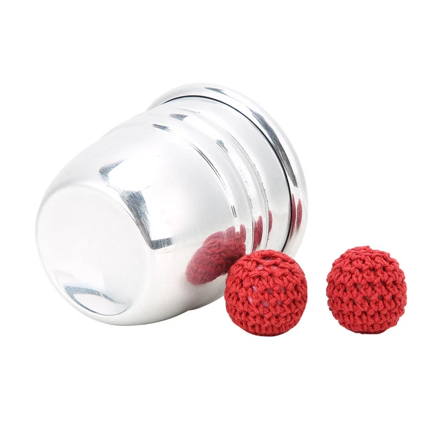 1 Pcs Magic Tricks Aluminum Cup Magic Props Magnetic Ball Magic Beginner For