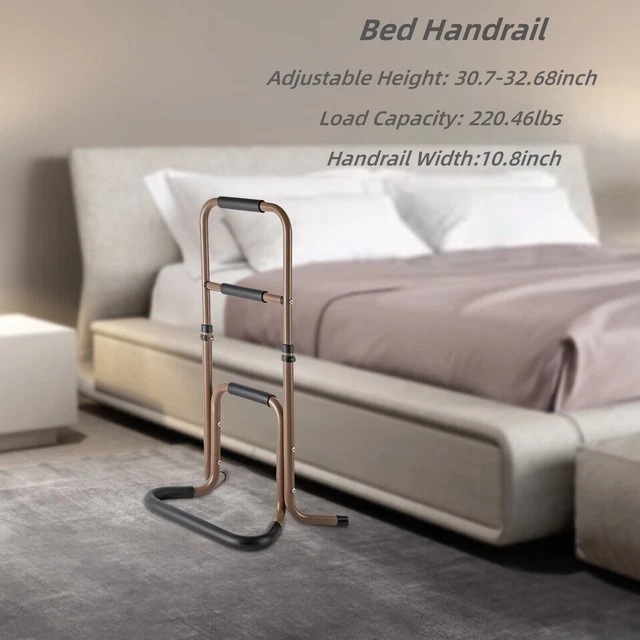 EASY RISER BED Rail Assist Bar Handle Black for Seniors, Mobility ...