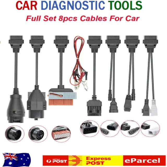 Pro Car Diagnostic Cables Adapter Full Set 8pcs OBD2 CDP for Autocom CDP.