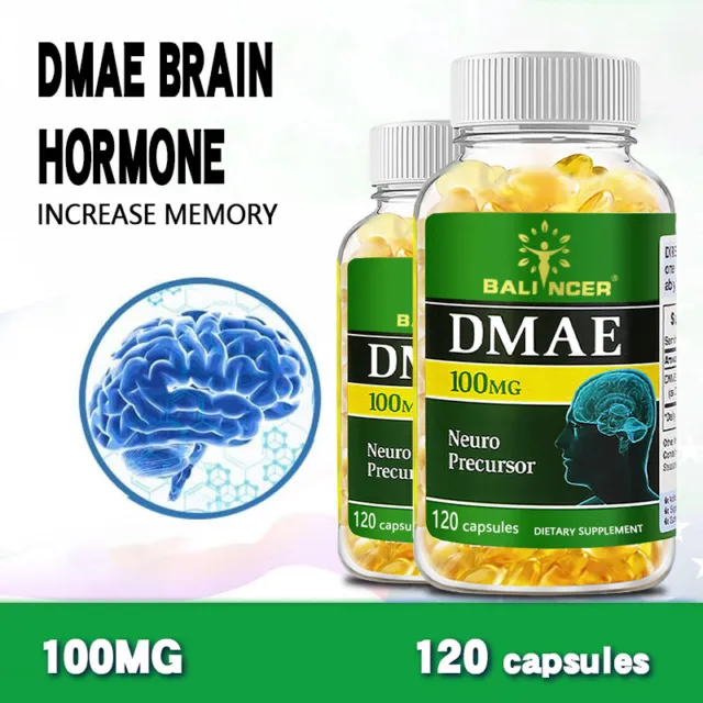 DMAE 100mg 120 Kapseln  nootropic Brain Booster Gedächtnis