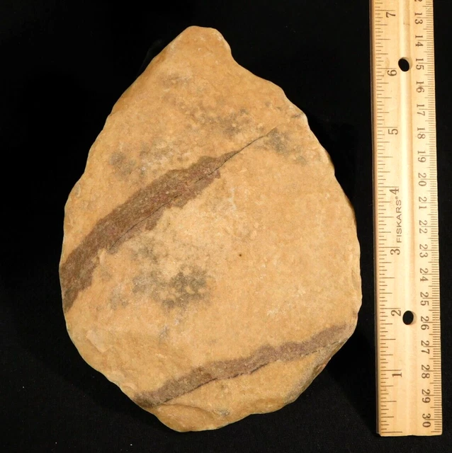 Hacha de mano ACHEULEAN GRANDE UN MILLÓN de años de la Edad de Piedra temprana ASSA Marruecos 838gr