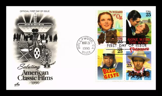 Dr Jim Stamps Us Cover American Classic Films First Day Issue Setenant Artcraft