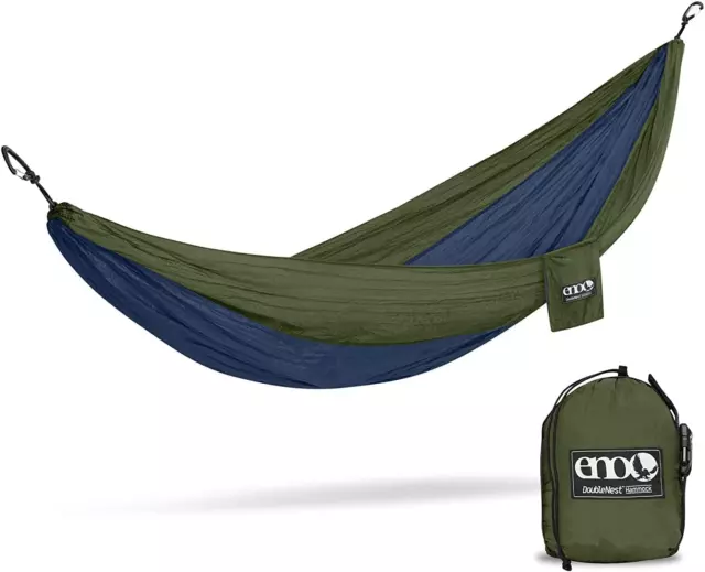 , Eagles Nest Outfitters Doublenest Lightweight Camping Hammock, 1 to 2 Person