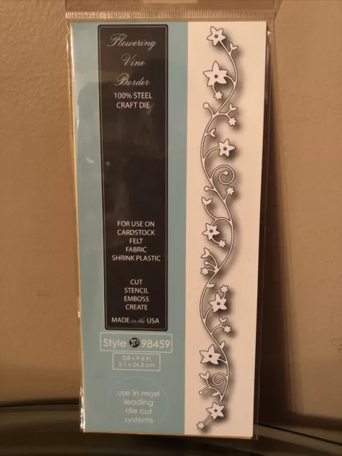 NEW Memory Box FLOWER VINE BORDERS Cutting Die 98459