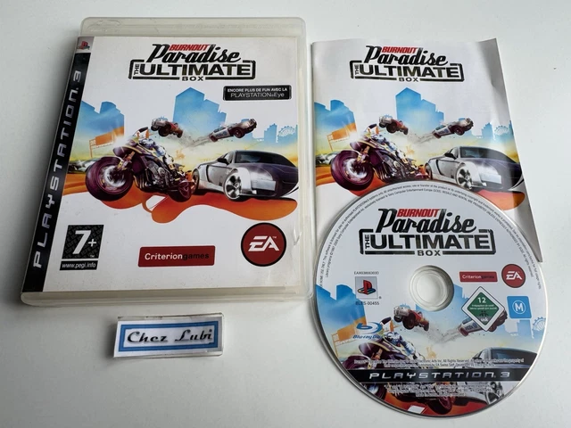 Jeu Burnout Paradise Essentials Pour PS3 - Version Française Complète, état Correct, Boîte Abîmée