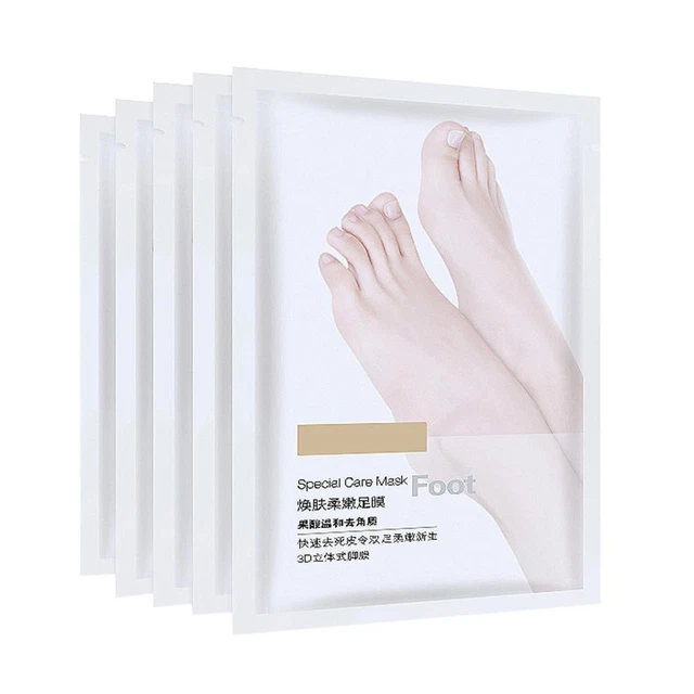Máscara exfoliante para pies hidratante eliminación de piel muerta desodorizar guante de pedicura