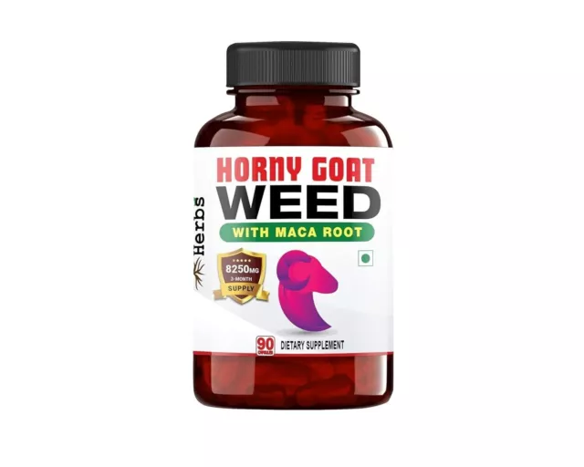 Horny Goat Weed 8250 mg avec racine de maca, endurance de tribulus,...
