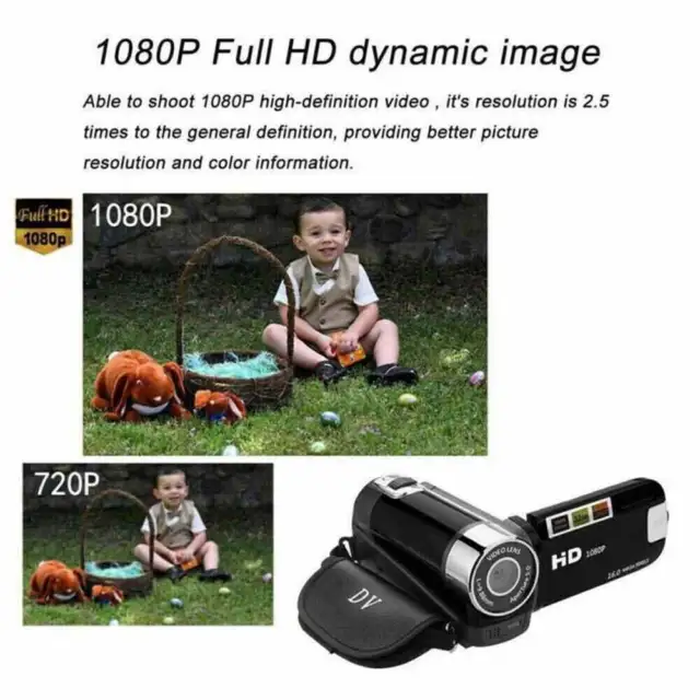 Video Camera Camcorder Vlogging Camera Full HD 1080P Digital Camera Kit New