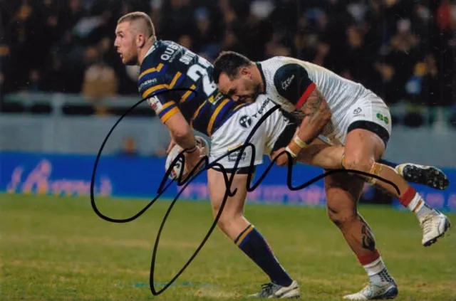 Cameron Smith Hand Signed Leeds Rhinos 6x4 Photo Rugby League Autograph 7