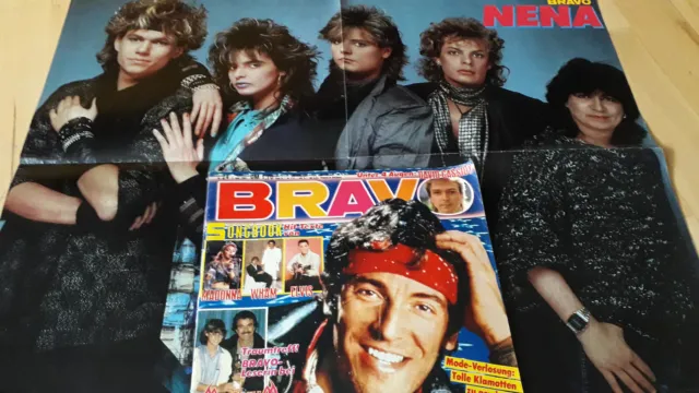 BRAVO Nr.24 vom 5.6.1985 mit Riesenposter Nena, Modern Talking, Rick Springfield