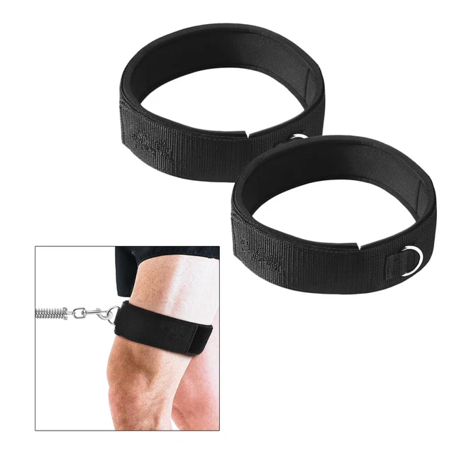 1 Paia Cinghia Coscia Neoprene Imbottita Gambe Polsino Resistenza Regolabile