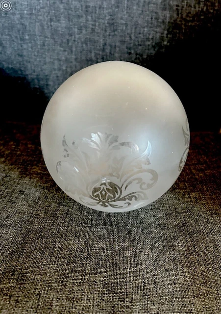 Abat-jour Boule Acrylique Blanc 24x10,5 Cm | Décoration Luminaire Jardin, Terrasse – Montage Facile, Léger