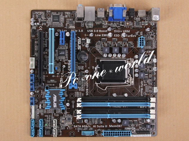ASUS P8H77-M MOTHERBOARD Socket LGA 1155 DDR3 Intel H77 100% working £ ...