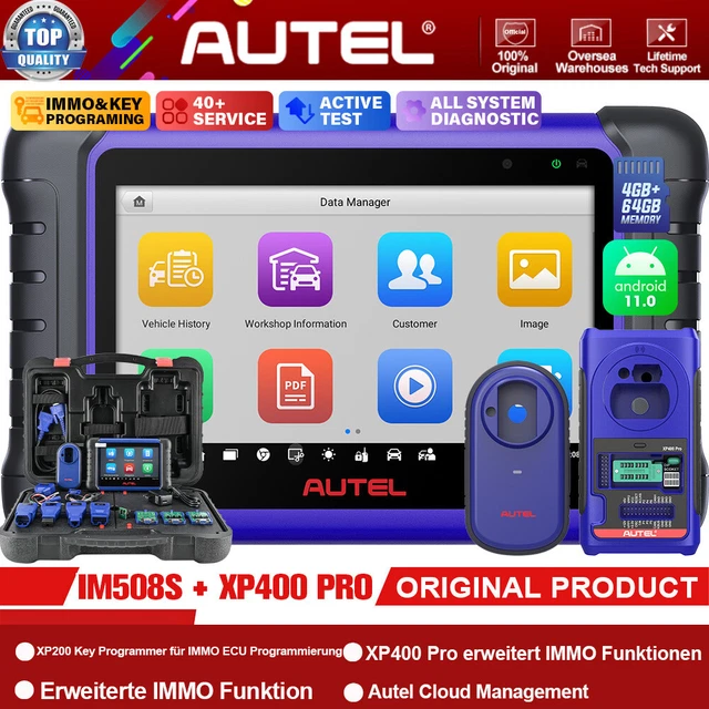 Autel IM508S XP400 PRO OBD2 Scanner IMMO Schlüssel Programmierung als IM608 PRO