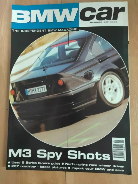 BMW Car Magazine October 1998 - M3 Spy Shots, 5 Series  Guide, Z07 Roadster