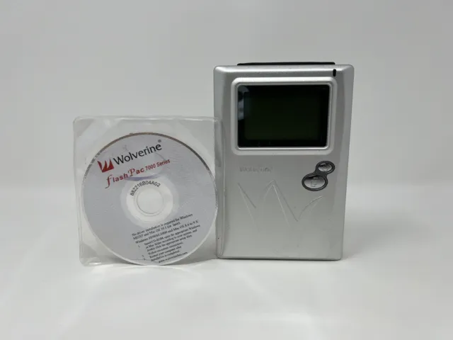 Versión de disco duro portátil de almacenamiento de datos Wolverine Data 80 GB FlashPac serie 7000