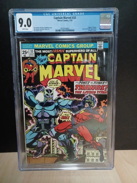 Captain Marvel 33 cgc 9.0 wp