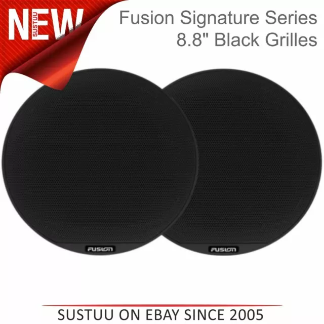 Fusion SG-X10B Signature Series 8,8" Solo griglie altoparlanti marini - Coppia│Nero