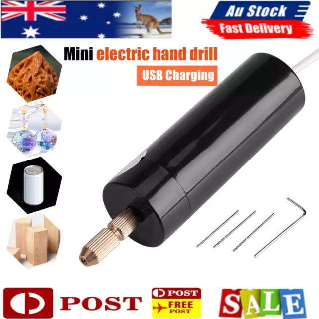 Mini Electric Hand Drill USB Hole Punch DIY Small Jewelry Portable Grinding Tool