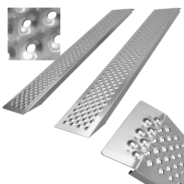 Auffahrrampe Auffahrschiene Aluminium Rampe Laderampe 400 KG 149 cm 2er Set