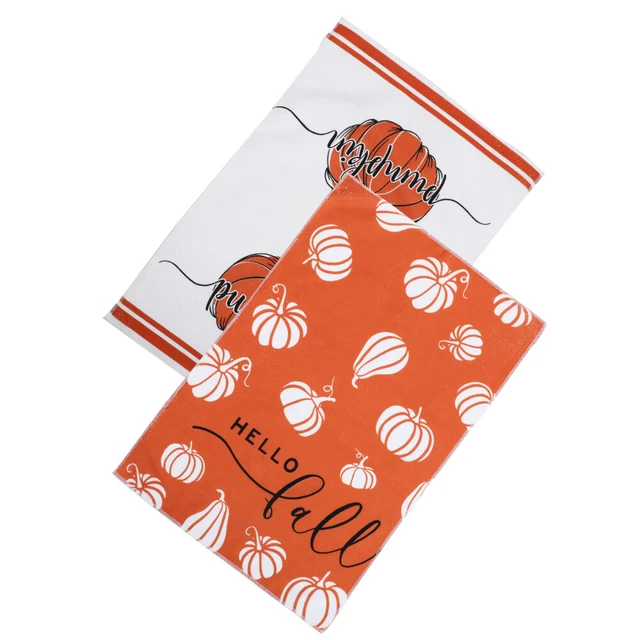2 Toallas de Cocina Otoño, Paños Hogares Absorbentes