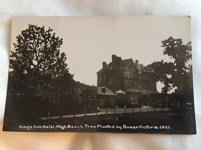 King’s Oak Hotel, High Beech, Essex, Real Photo, Unposted, Written Postcard