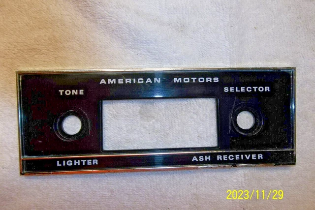 Amc Amx Javelin **Original** 1968-1969 Radio Dash Faceplate