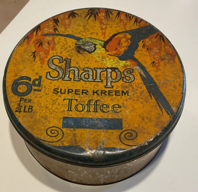 Vintage Sharps Super Kreem Toffee Tin