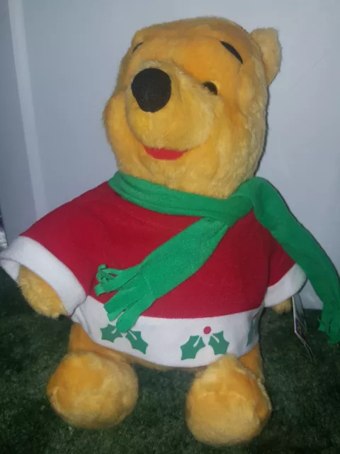 Matttel Winnie The Pooh JC Penney Christmas Plush 1996 14"