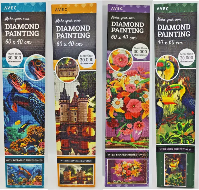 Diamond Painting Set Diamant Malerei farbenprächtiges DIY 60 x 40 cm 30000 Teile