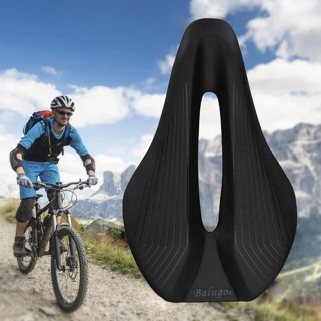Fahrradsattel MTB Rennrad Bequemer atmungsaktiver Sitzkissen Ersatz schwarz 4